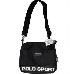 NEW Vintage Polo Sport Ralph Lauren Bag!  Black  Huge "Polo Sport" & Flag